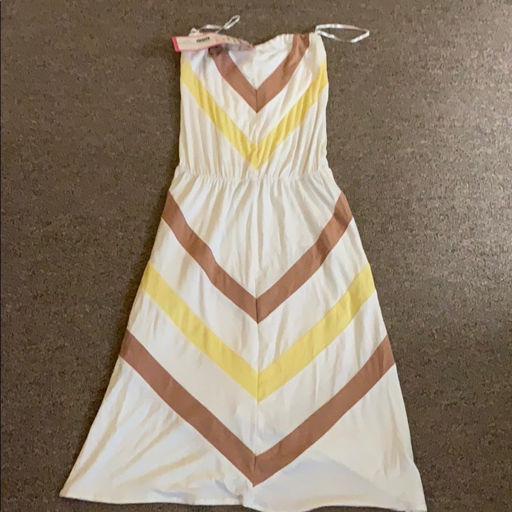 NWT Sweetees White Edna Tube Top Dress XS